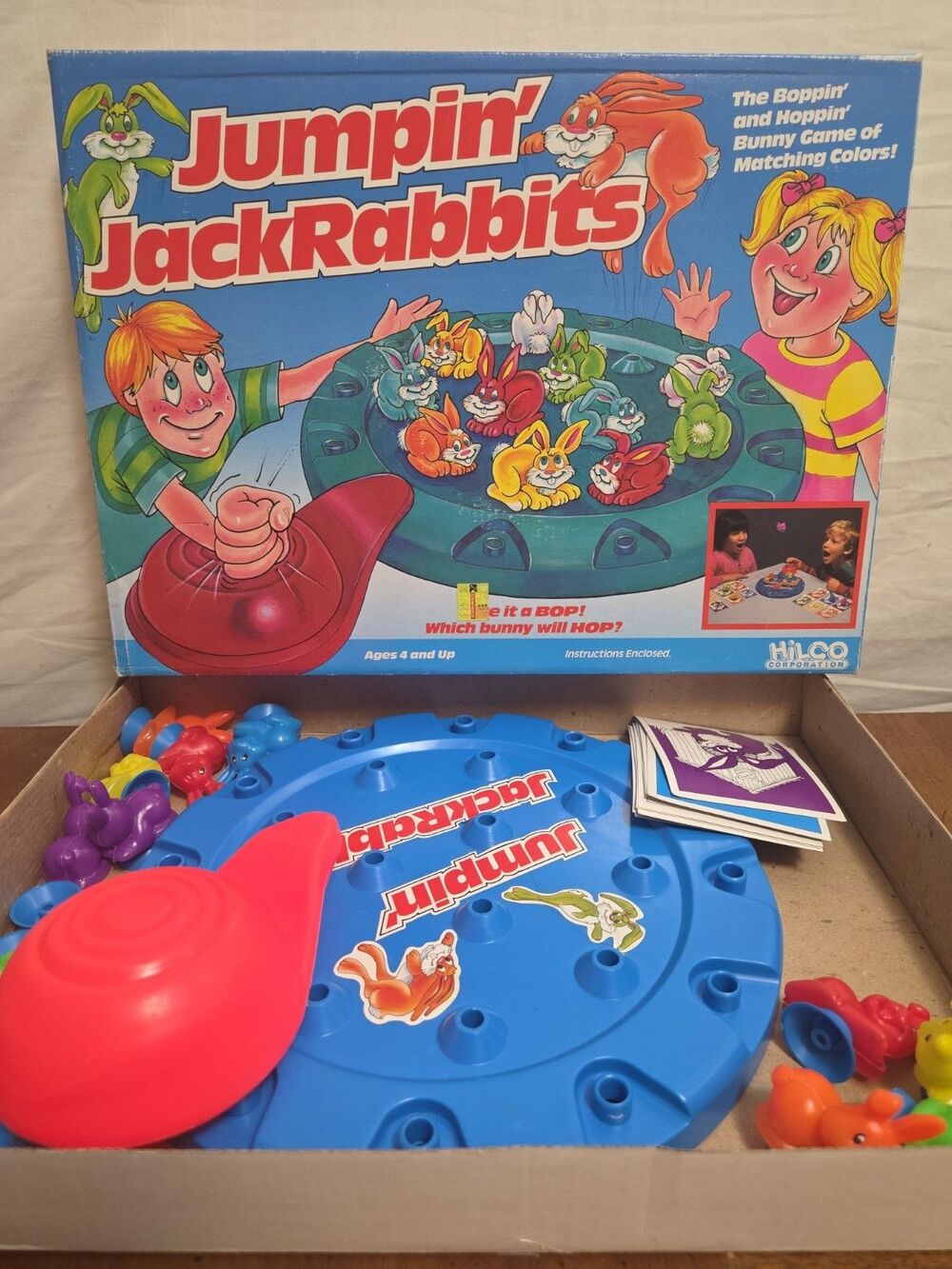 Jumpin' Jack Rabbits Game Vintage 1980s Incomplete